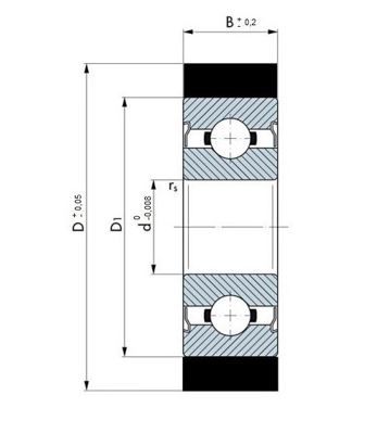 Wälzlager rostfrei, Polyurethan-Rollen, rostfrei